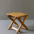 C60 フォールディングスツール 卓上展示台 木製 イギリス輸入家具 高さ24㎝ 幅24㎝ 奥行22㎝