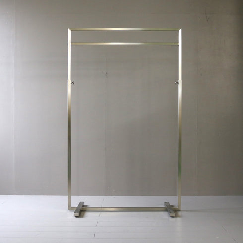 ハンガーラック 伸縮 金属製 什器 高さ125㎝ 幅95㎝ 奥行45㎝ 【配送ランクD】【A61】