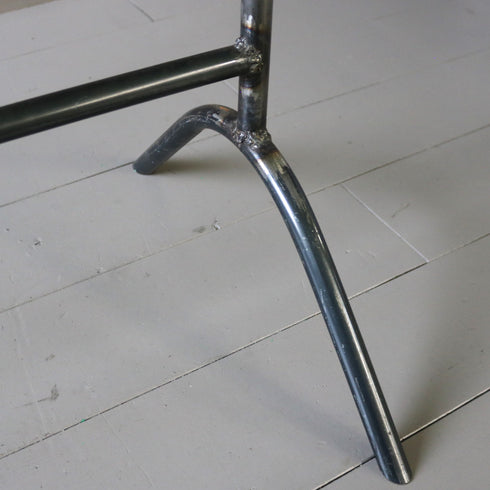 黒ハンガーラック 金属製 什器 高さ160㎝ 幅120㎝ 奥行45㎝ 【配送ランクE】【A65】