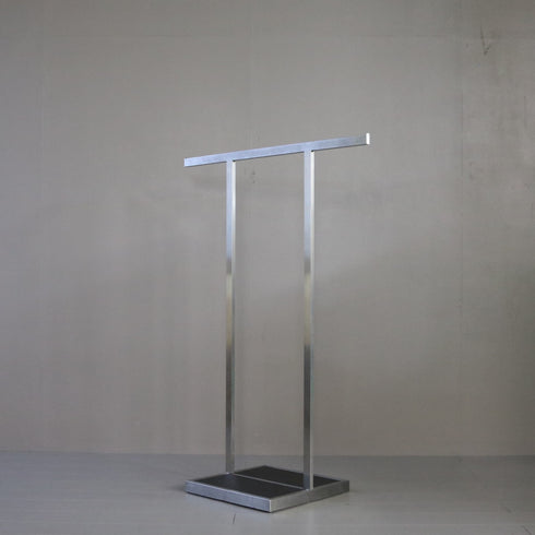 A77 T字ハンガーラック ウッド×アイアン 什器 高さ125㎝ 幅90㎝ 奥行42㎝