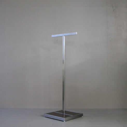 T字ハンガーラック ウッド×アイアン 什器 高さ125㎝ 幅50㎝ 奥行42㎝ 【配送ランクC】【A78】