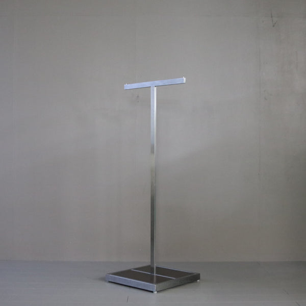 T字ハンガーラック ウッド×アイアン 什器 高さ125㎝ 幅50㎝ 奥行42㎝ 【配送ランクC】【A78】