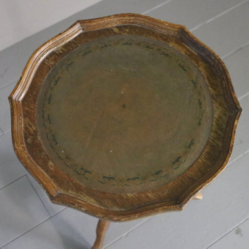 C81 ワインテーブル 木製 イギリス輸入家具 高さ52㎝ 幅34㎝ 奥行34㎝