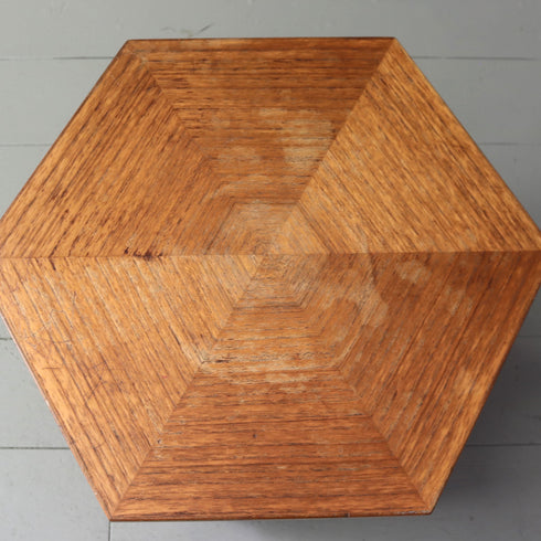 C89 G-PLAN ヘキサゴナルコーヒーテーブル 木製 イギリス輸入家具 高さ47㎝ 幅45㎝ 奥行41㎝