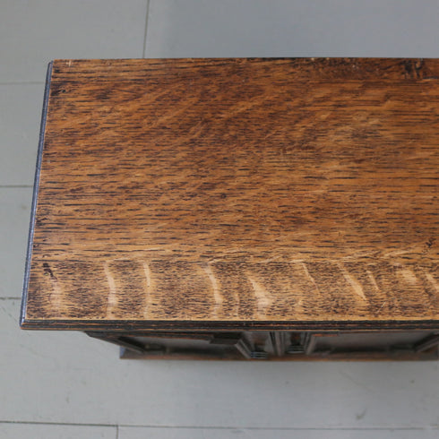 C99 アンティーク ミニキャビネット(観音開き&フラップ扉付き)