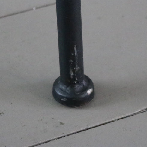 C129 ラウンドリフトスツール ウッド×アイアン 什器 高さ62㎝ 幅36㎝ 奥行36㎝