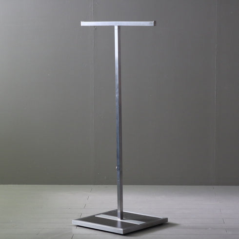 T字ハンガーラック 伸縮 ウッド×アイアン 什器 高さ125㎝ 幅58㎝ 奥行42㎝ 【配送ランクC】【A137】