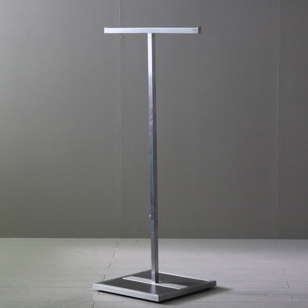 T字ハンガーラック 伸縮 ウッド×アイアン 什器 高さ125㎝ 幅58㎝ 奥行42㎝ 【配送ランクC】【A137】