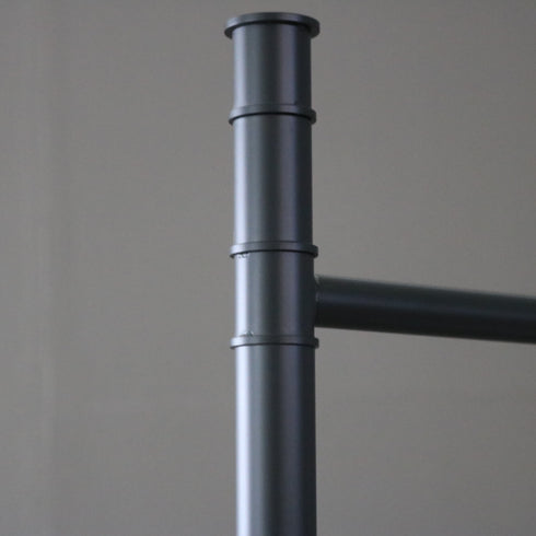 A139 スタンドハンガーラック ウッド×アイアン 什器 高さ190㎝ 幅57㎝ 奥行45㎝