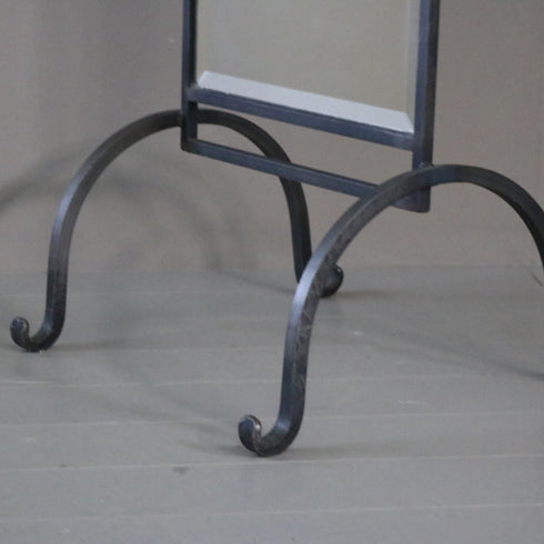 D150 スタンドミラー 片面 金属製 什器 高さ200㎝ 幅51㎝ 奥行51㎝