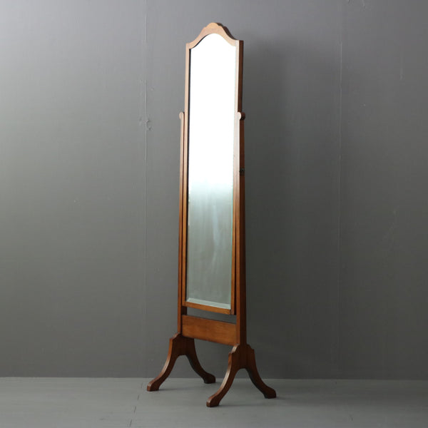 D163 アンティーク スタンドミラー