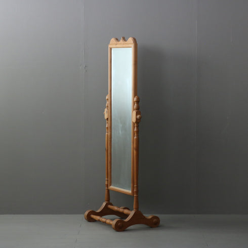 D164 アンティーク スタンドミラー