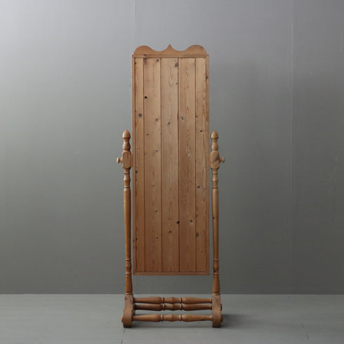 D164 アンティーク スタンドミラー