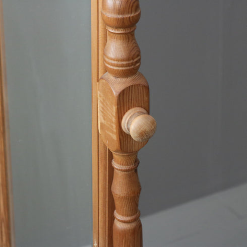 D164 アンティーク スタンドミラー