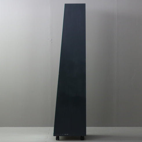 D165 スタンドミラー 片面 木製 キャスター付き 什器 高さ167㎝ 幅40㎝ 奥行40㎝