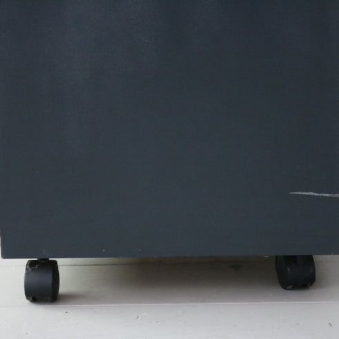 D165 スタンドミラー 片面 木製 キャスター付き 什器 高さ167㎝ 幅40㎝ 奥行40㎝