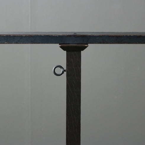 A166 T字ハンガーラック ウッド×アイアン 什器 高さ114㎝ 幅60㎝ 奥行40㎝