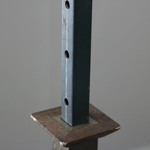 A166 T字ハンガーラック ウッド×アイアン 什器 高さ114㎝ 幅60㎝ 奥行40㎝