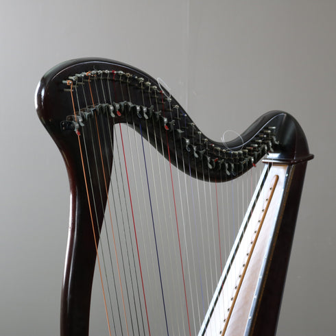 ヴィンテージ 青山ハープ アイリッシュハープ 34弦 130B H143/W37/D65 【配送ランクC】【C929】