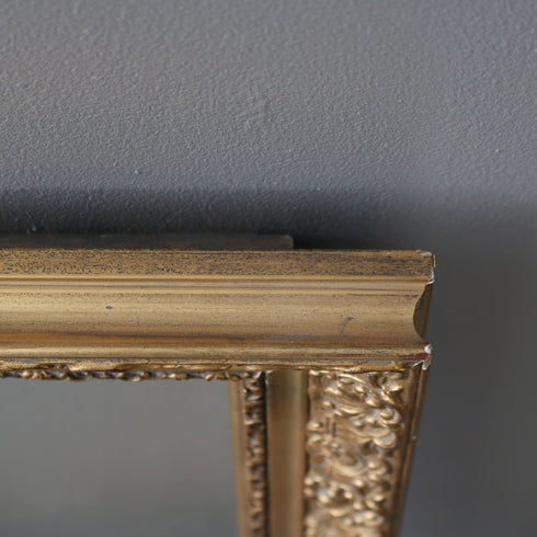 【G932】 ヴィンテージ額縁 木製 ゴールド H56/W68/D6