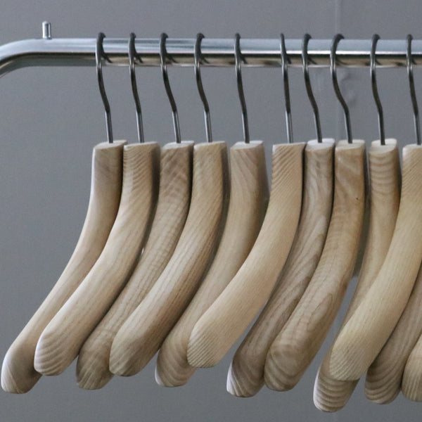 E187 4種MIX ハンガー ボトム付きハンガー 木製 50本