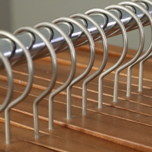 E195 ボトムハンガー 木製 100本 H19/W33/D3