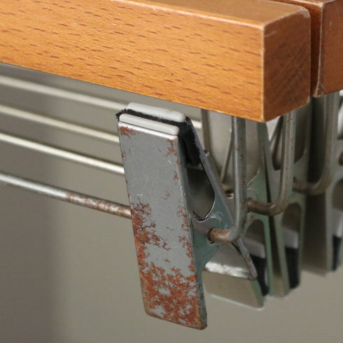 E195 ボトムハンガー 木製 100本 H19/W33/D3