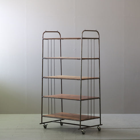 オープンシェルフ 『JOURNAL STANDARD FURNITURE』 ウッド×アイアン 高さ153㎝ 幅80㎝ 奥行き56㎝ 【配送ランクD】【C954】