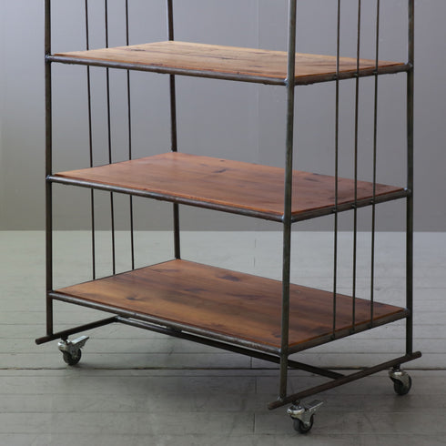 オープンシェルフ 『JOURNAL STANDARD FURNITURE』 ウッド×アイアン 高さ153㎝ 幅80㎝ 奥行き56㎝ 【配送ランクD】【C954】