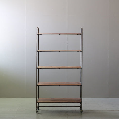 オープンシェルフ 『JOURNAL STANDARD FURNITURE』 ウッド×アイアン 高さ153㎝ 幅80㎝ 奥行き56㎝ 【配送ランクD】【C954】
