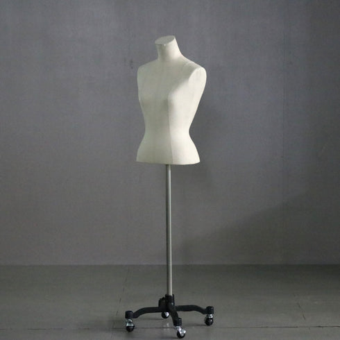 B228 トルソ 女性 什器 キャスター付き 高さ135㎝ 幅34㎝ 奥行31㎝