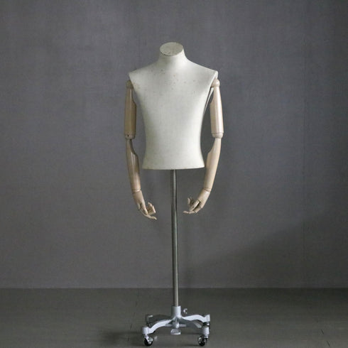 B232 トルソ キャスター付き 什器 高さ136㎝ 幅42㎝ 奥行31㎝