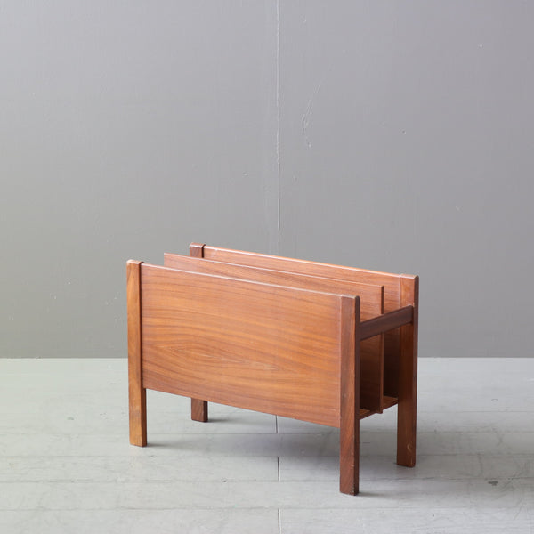 ヴィンテージ マガジンラック 木製 輸入家具 H36/W51/D20 【配送ランクS】【C965】