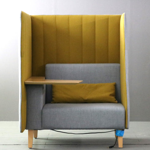 C251 コクヨ インターバルソファ 2.5サイドタイプ 木製 ファブリック 高さ125㎝ 幅98㎝ 奥行90㎝