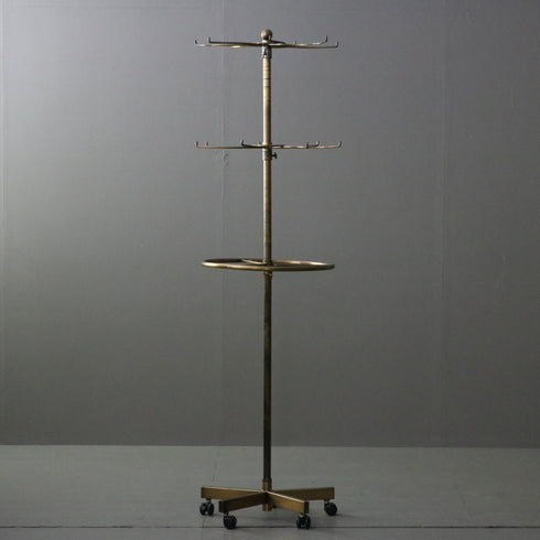 A257 ラウンドハンガーラック 金属製 什器 高さ165㎝幅49㎝奥行49㎝