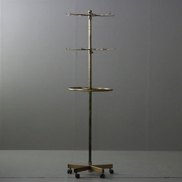 A257 ラウンドハンガーラック 金属製 什器 高さ165㎝幅49㎝奥行49㎝