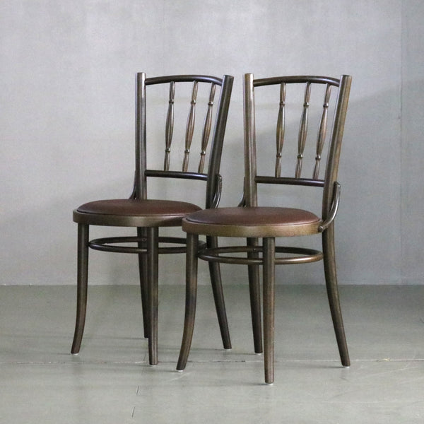 C268 「TON」ダイニングチェア 2脚SET 木製 高さ85㎝ 幅41㎝ 奥行き45㎝