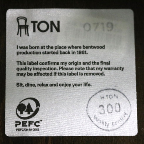 C268 「TON」ダイニングチェア 2脚SET 木製 高さ85㎝ 幅41㎝ 奥行き45㎝