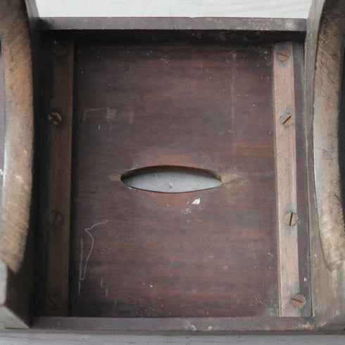 C275 ミルクスツール 木製 イギリス輸入家具 高さ26㎝ 幅34㎝ 奥行25㎝