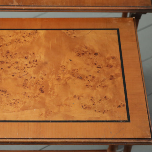 C287 ネストテーブル 木製 イギリス輸入家具 高さ63㎝ 幅55㎝ 奥行37㎝