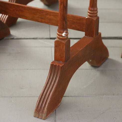 C287 ネストテーブル 木製 イギリス輸入家具 高さ63㎝ 幅55㎝ 奥行37㎝