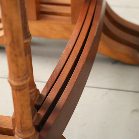 C288 ネストテーブル 木製 イギリス輸入家具 高さ56㎝ 幅49㎝ 奥行34㎝