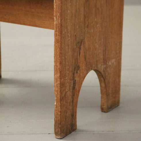 C289 ミルクスツール 木製 イギリス輸入家具 高さ29㎝ 幅38㎝ 奥行23㎝