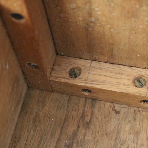 C289 ミルクスツール 木製 イギリス輸入家具 高さ29㎝ 幅38㎝ 奥行23㎝