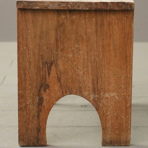 C289 ミルクスツール 木製 イギリス輸入家具 高さ29㎝ 幅38㎝ 奥行23㎝