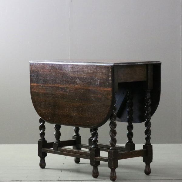 C293 ゲートレッグテーブル 木製 イギリス輸入家具 高さ75㎝ 幅125㎝ 奥行84㎝