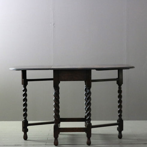 C293 ゲートレッグテーブル 木製 イギリス輸入家具 高さ75㎝ 幅125㎝ 奥行84㎝