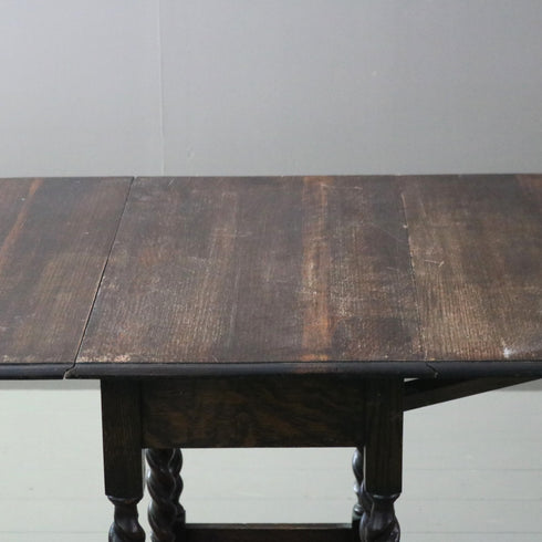 C293 ゲートレッグテーブル 木製 イギリス輸入家具 高さ75㎝ 幅125㎝ 奥行84㎝