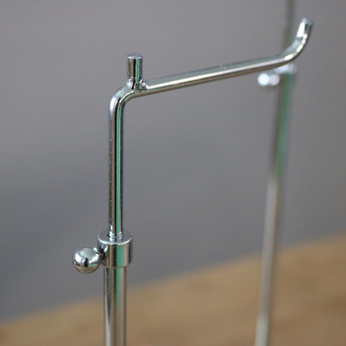 バッグスタンド シルバー 4個SET 金属製 伸縮 H46/W19/D19 【配送ランクS】【S1005】