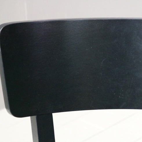 C296 「CRES」ダイニングチェア 黒 2脚SET 木製 高さ83㎝ 幅43㎝ 奥行き45㎝